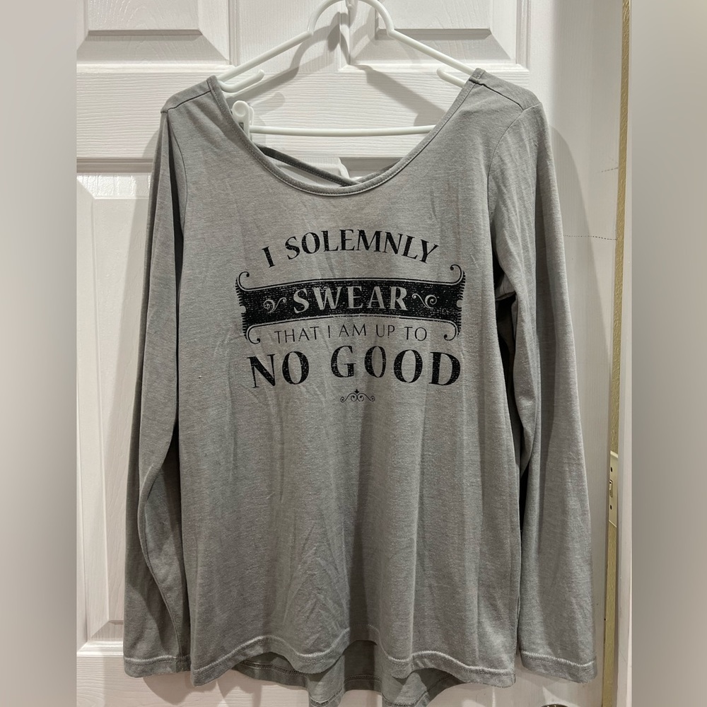 LS Harry Potter shirt grey ladies L